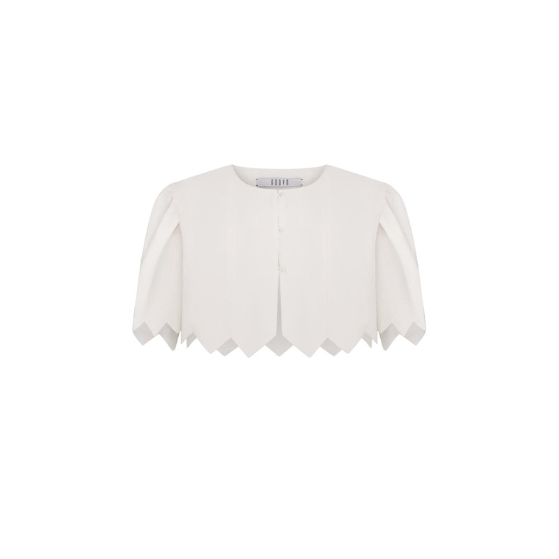 DZVINYTSYA WHITE CROP TOP