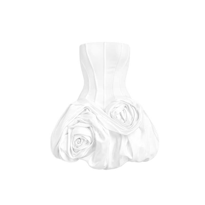 HAILEY SIMPLY WHITE FLORAL MINI DRESS