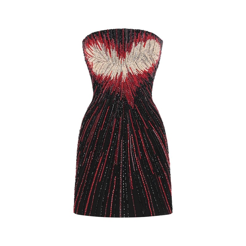 PSYCHE OFF-SHOULDER MINI DRESS