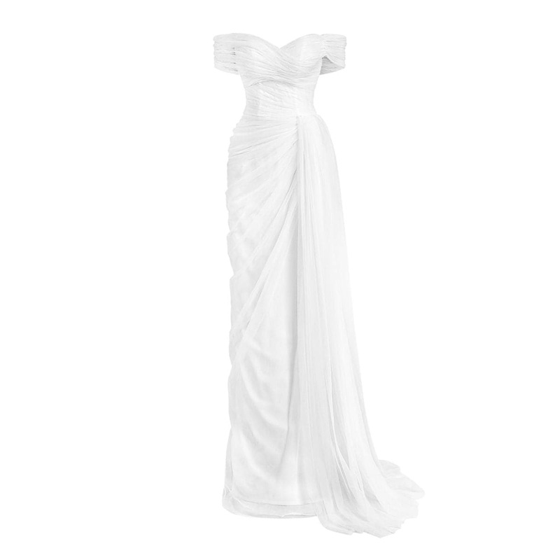 SOPHIA SIMPLY WHITE LONG GOWN