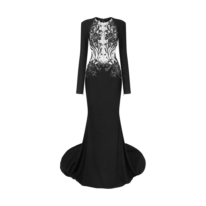 STELLA BLACK MERMAID GOWN