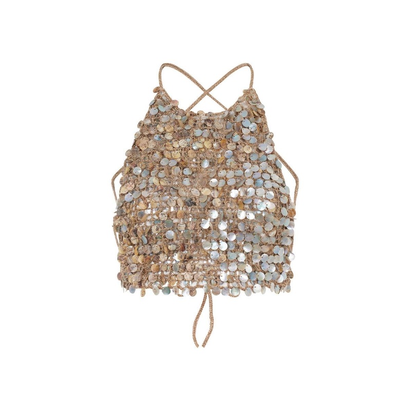 CROCHET MOTHER OF PEARL TOP
