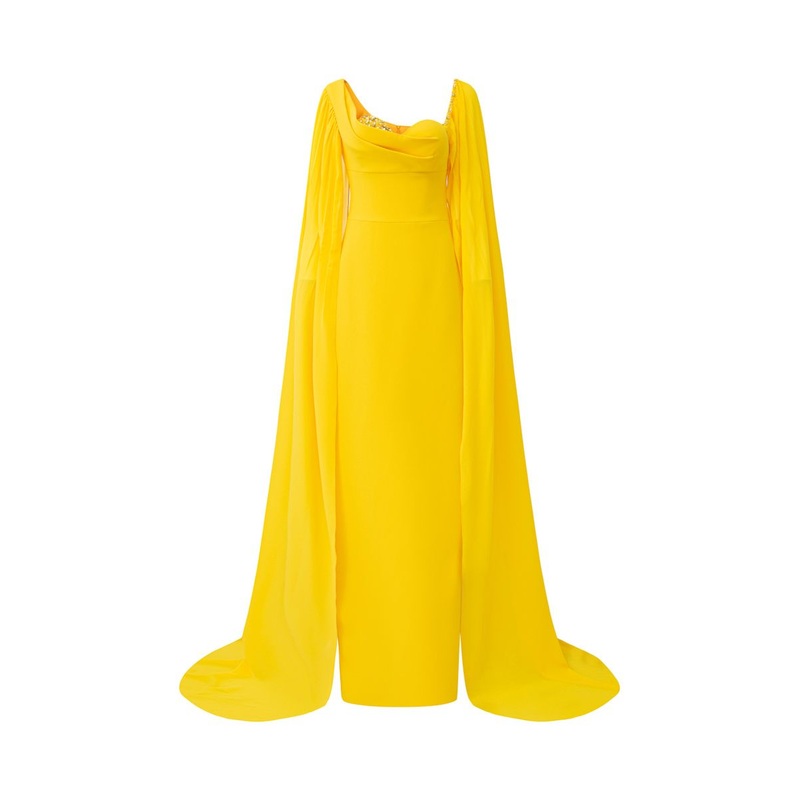DARIA CREPE CHEST CUP GOWN