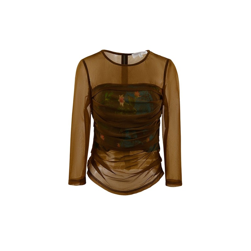 LOU BROWN LIGHTWEIGHT SEMI-TRANSPARENT TOP