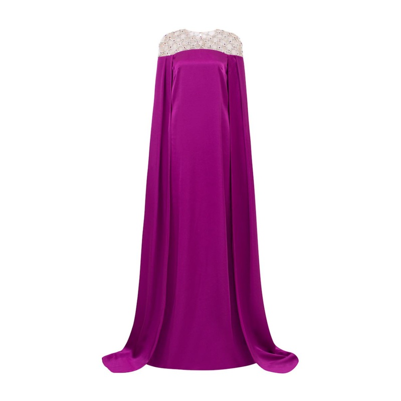 MELIORA SILK SATIN A-LINE GOWN