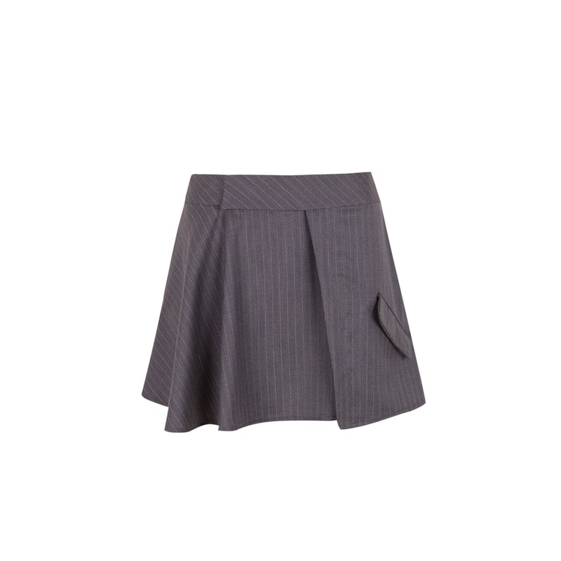 PAILLOU GREY MINI SKIRT
