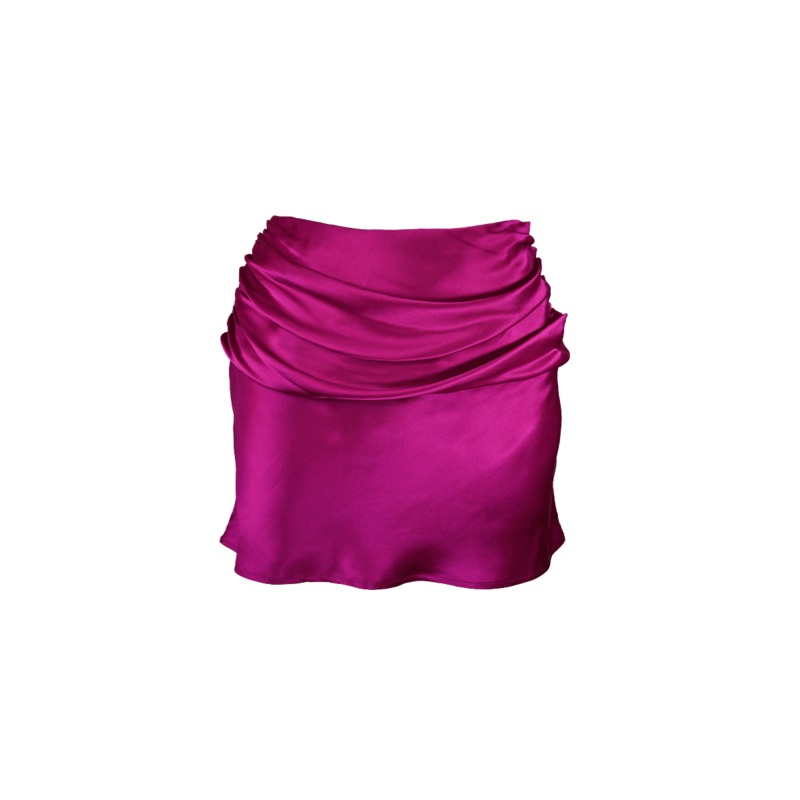 WAVE SKIRT IN FUCHSIA