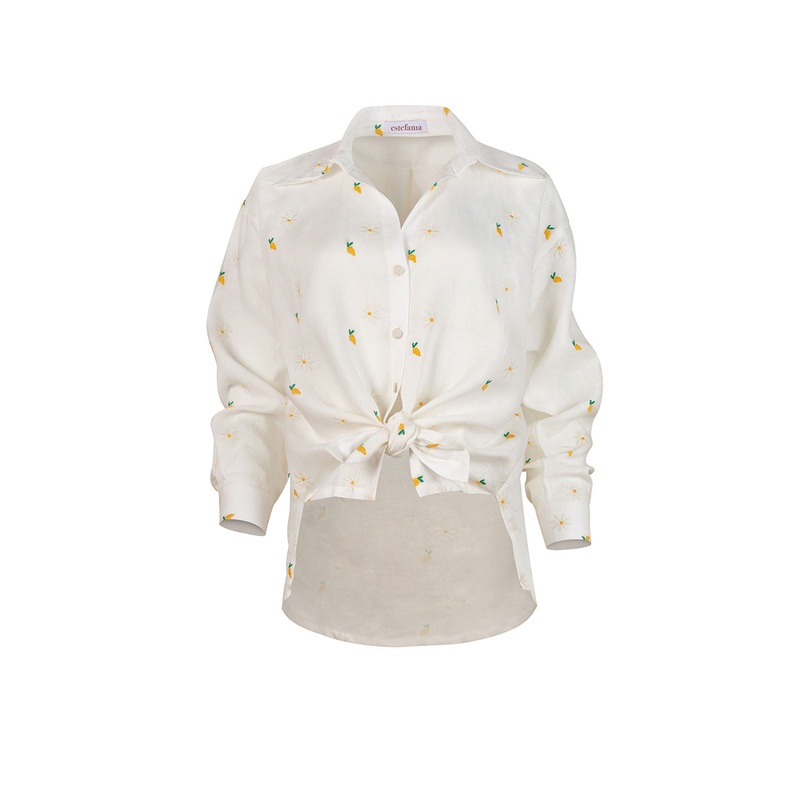 CAMOMILLE IVORY MANGO BUTTON DOWN SHIRT