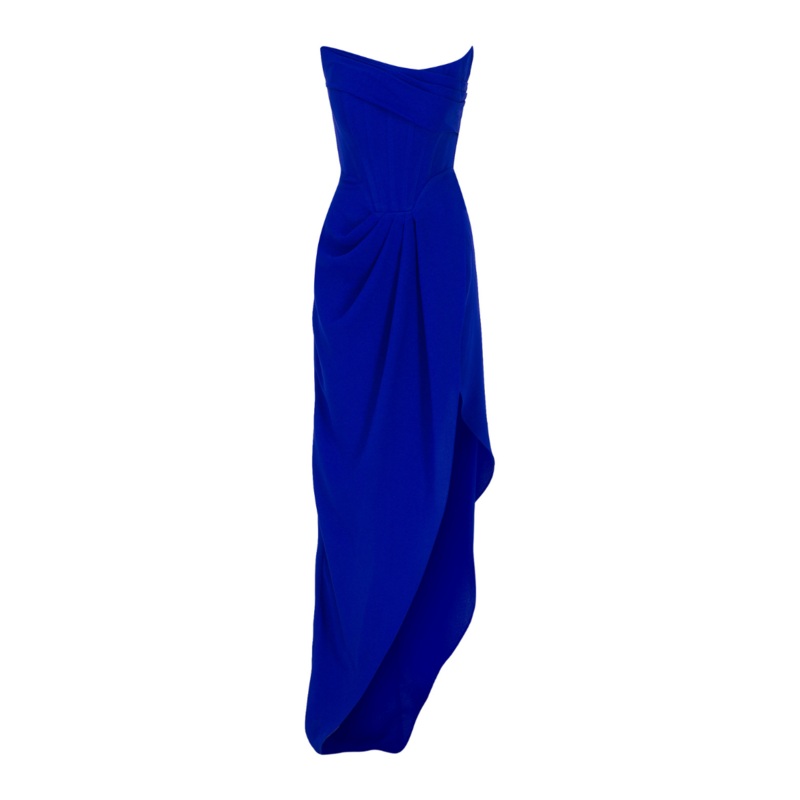 LINE ROYAL BLUE STRAPLESS CORSET GOWN