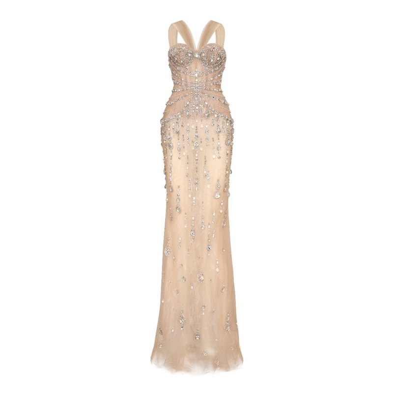 MADDIE IVORY CORSET MERMAID GOWN