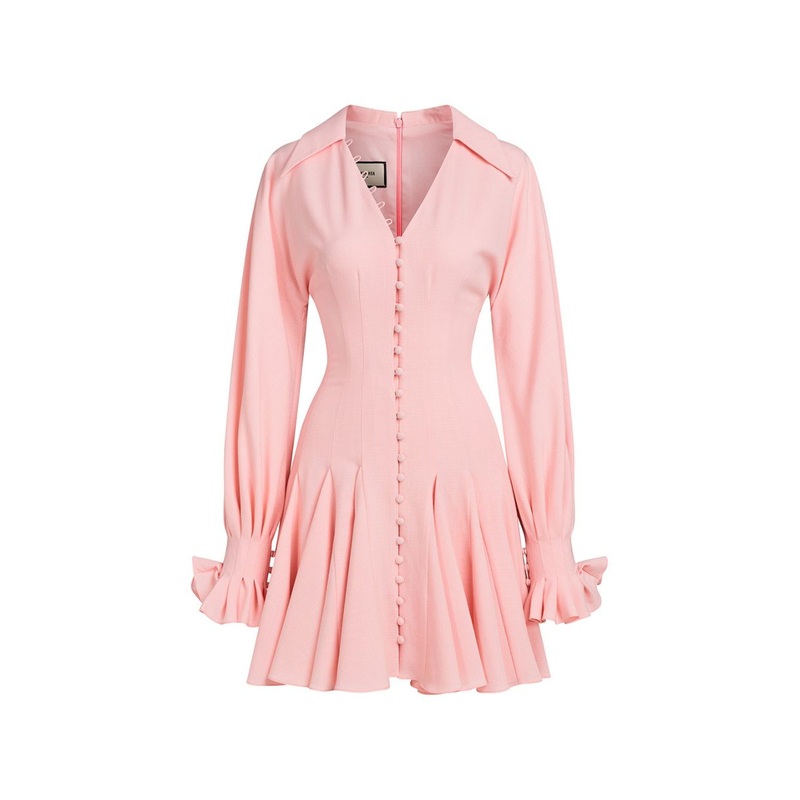 MOANA PINK PEPLUM MINI DRESS