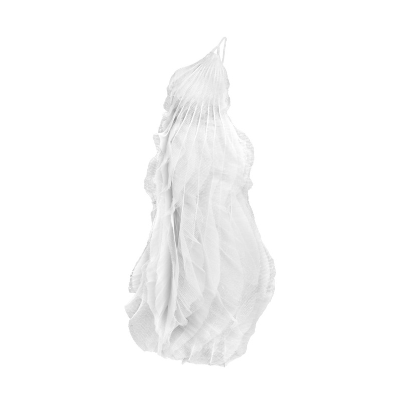 PLEATED CHIFFON MAXI DRESS