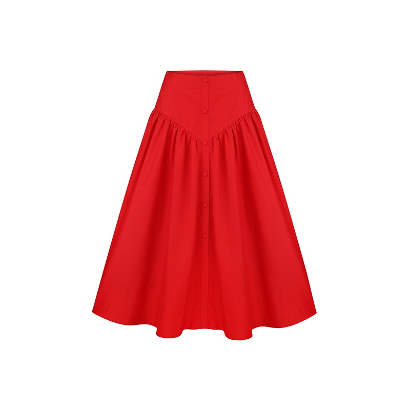 RED PUFFY SKIRT