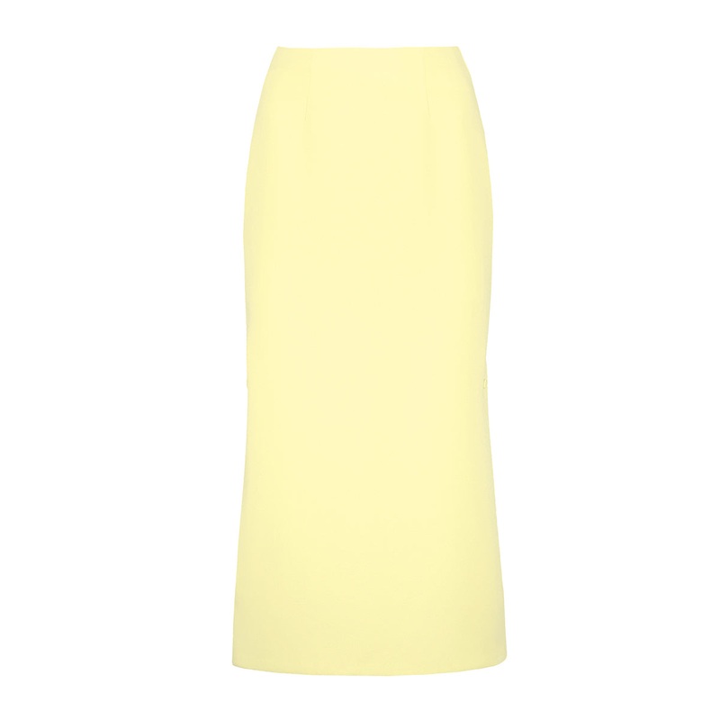 YELLOW MIDI SKIRT