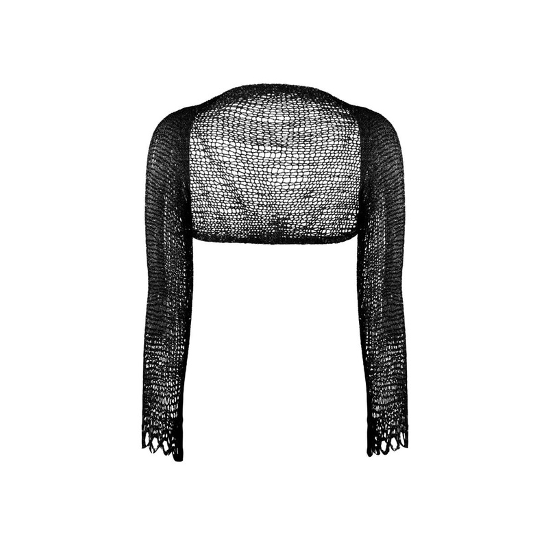 BLACK CHAIN BOLERO SHRUG