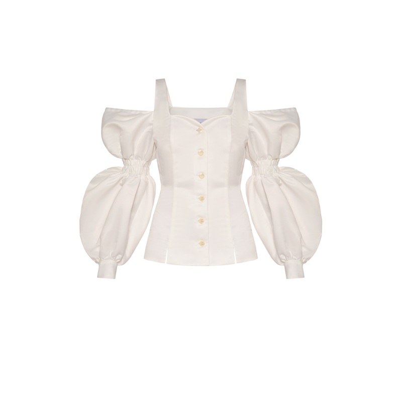 RUFFLE SLEEVES SHIRT