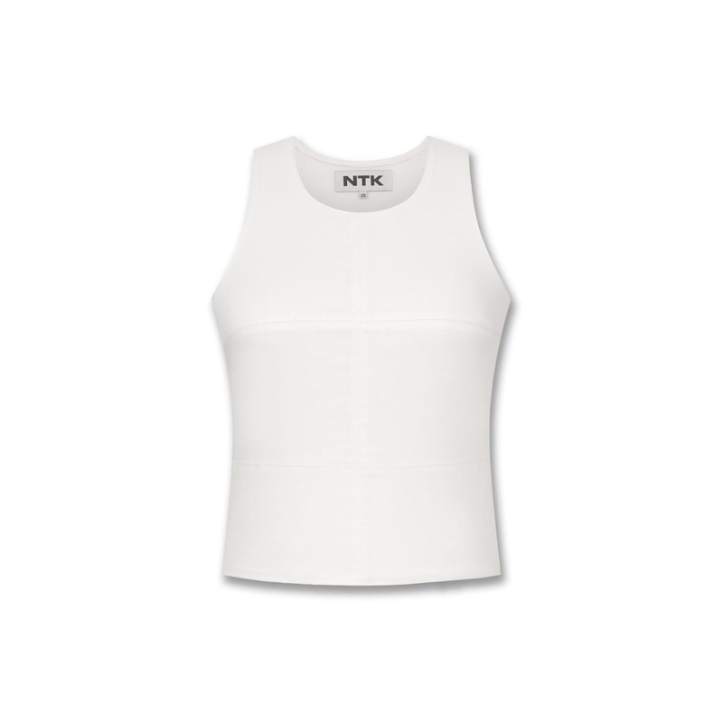 SADIE WHITE DENIM TANK
