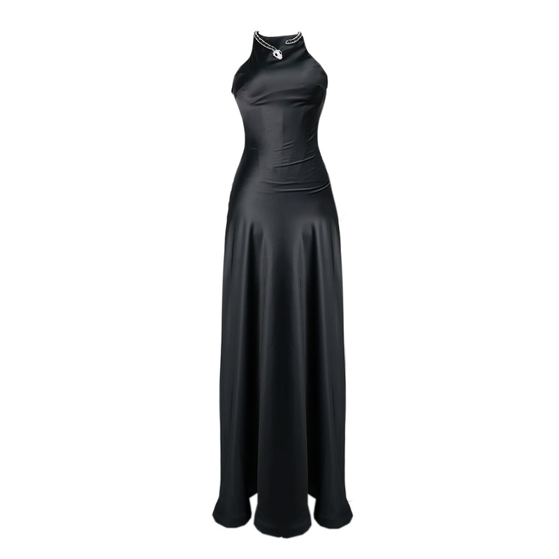 SLEEK SERPENTE EMBELLISHED GOWN