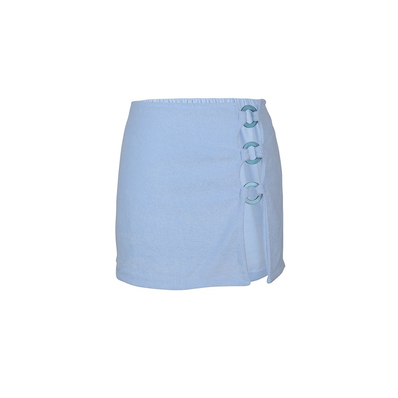BONITA TERRY BABY BLUE MINI SKIRT