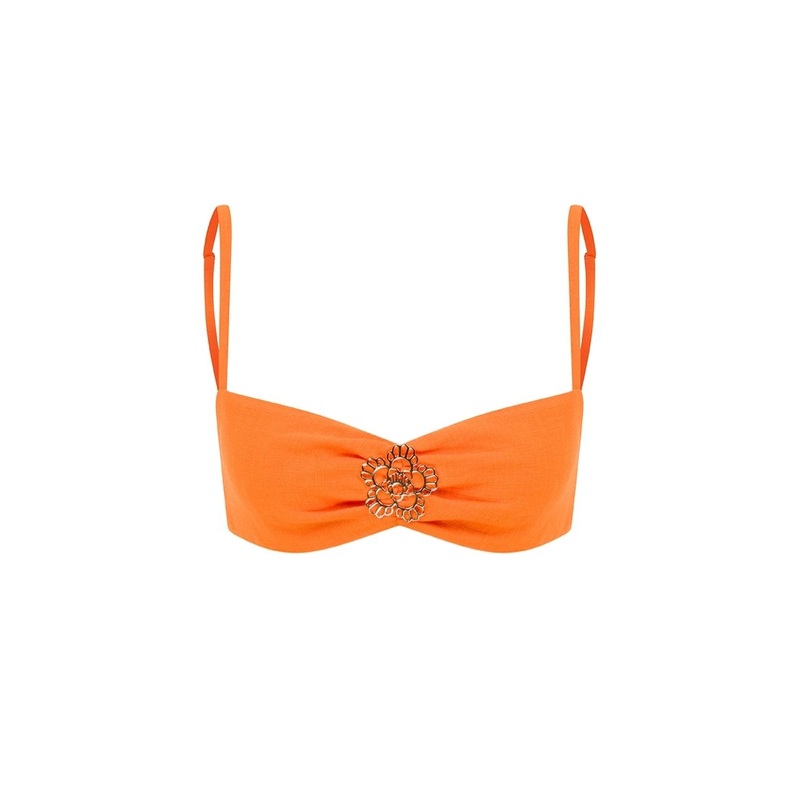 CAMELLIA ORANGE ICONIC TOP