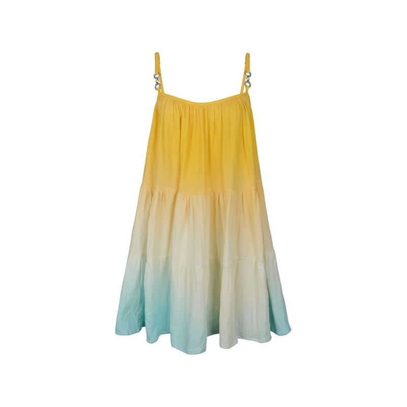 CANDY MULTICOLOR SUMMER BREEZE MIDI DRESS
