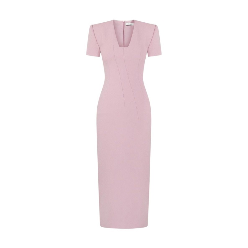 SHEFFIELD PALE PINK MIDI DRESS