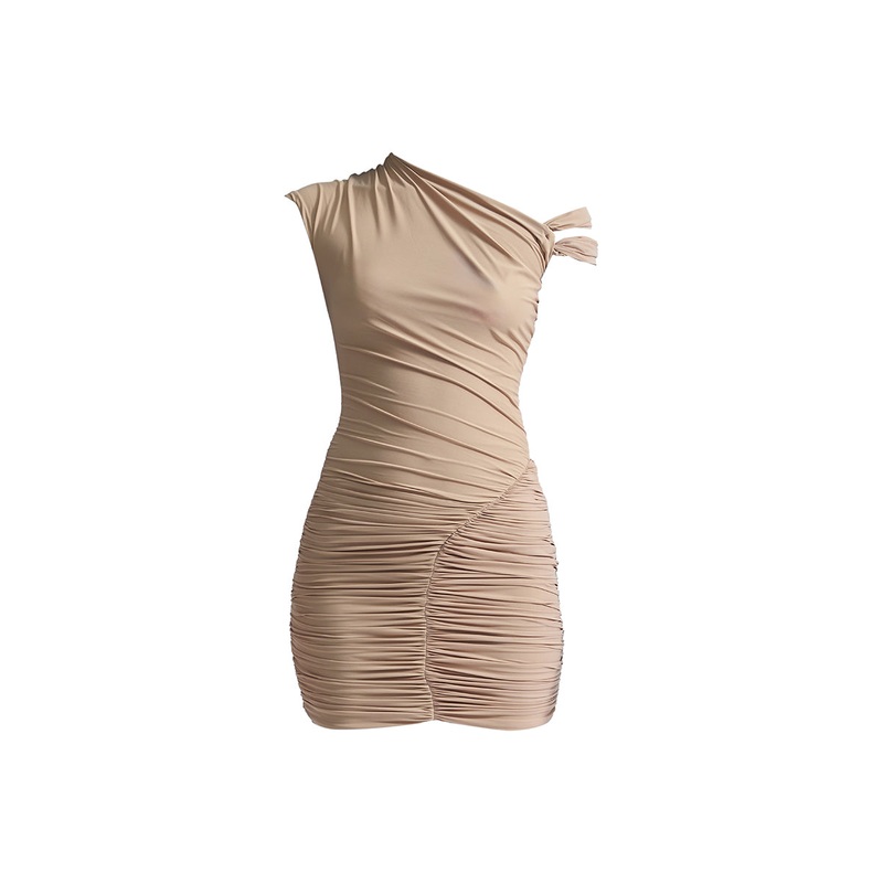 AMADEA HAZELNUT MINI DRESS
