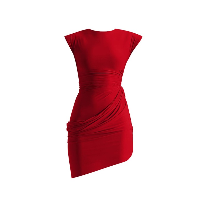 SANDRINA RED MINI DRESS