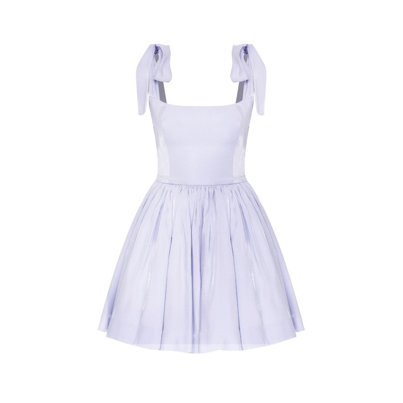 SIBBY LILAC A-LINE MINI DRESS