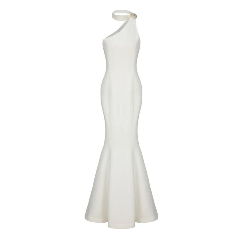 BRIELLE SILK WHITE GOWN
