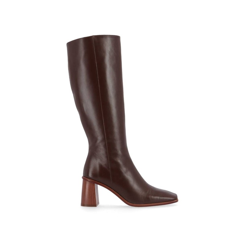 EAST COFFEE BROWN LEATHER BOOTS