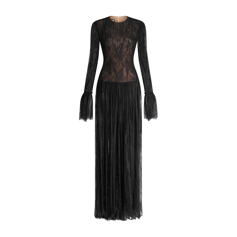 ENIGMA ROSE GOWN IN BLACK