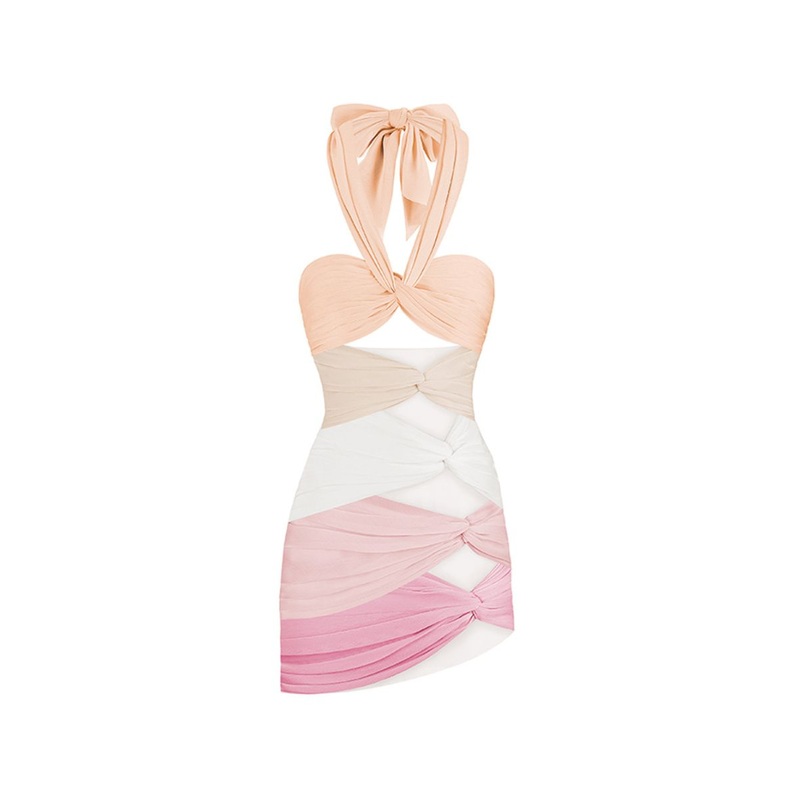 FIVE-TONE 5 CARATS MINI DRESS IN PEACH