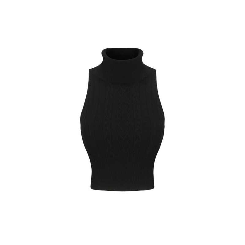 JANELLE BLACK KNIT TOP