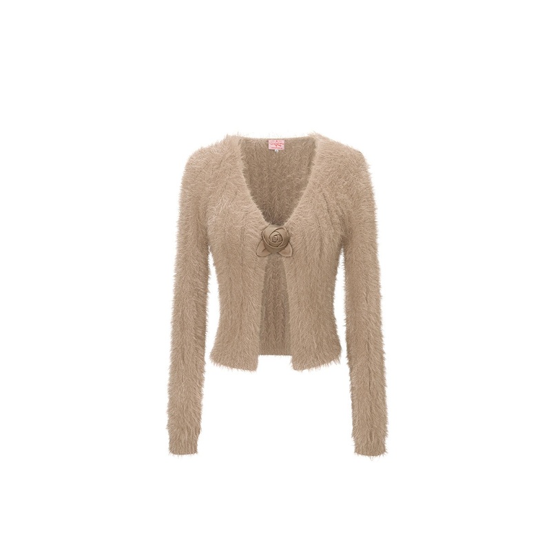BEIGE ROSE CARDIGAN