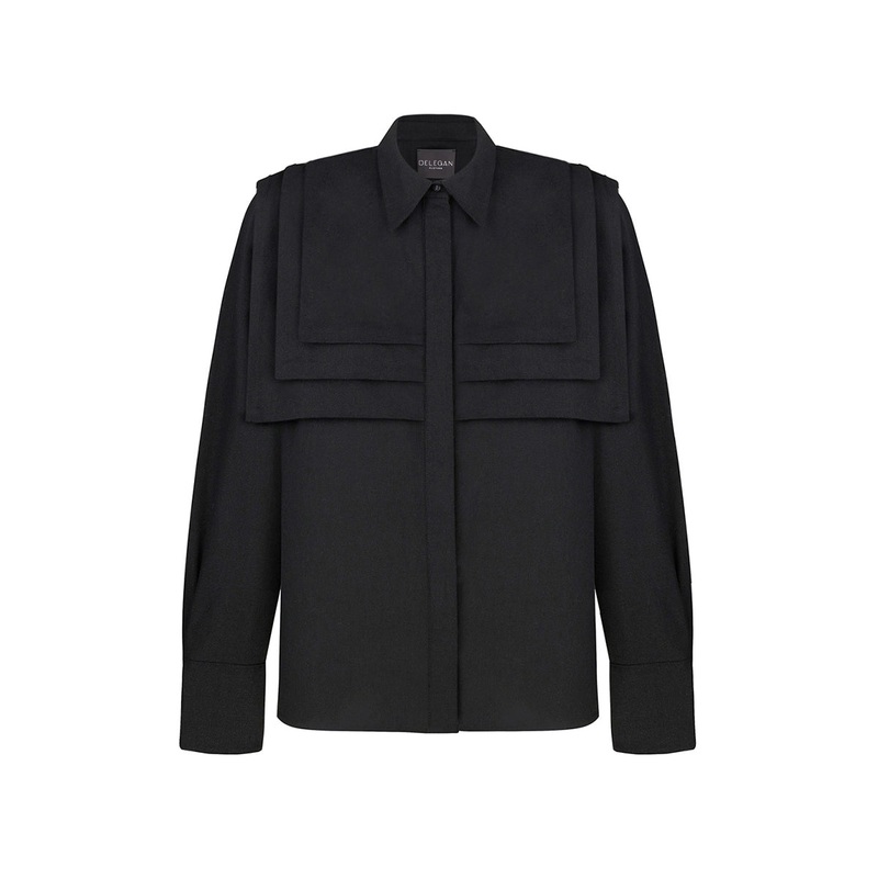 BLACK LINEN SHIRT