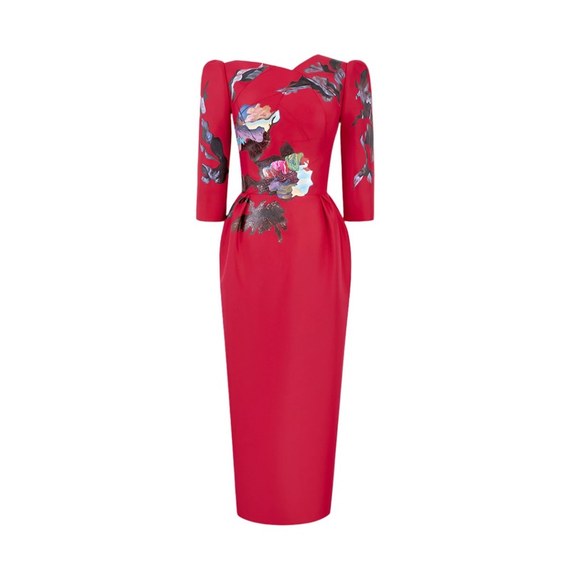 BLOSSOM HORIZON MIDI DRESS