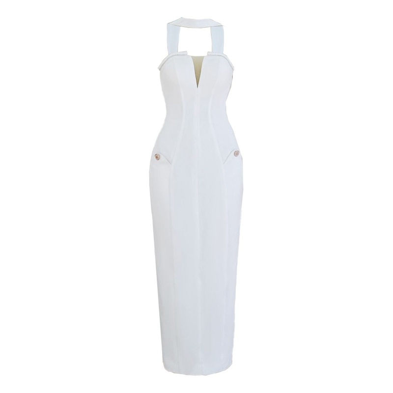 OLD MONEY MIDI DRESS WITH NECK GAITER