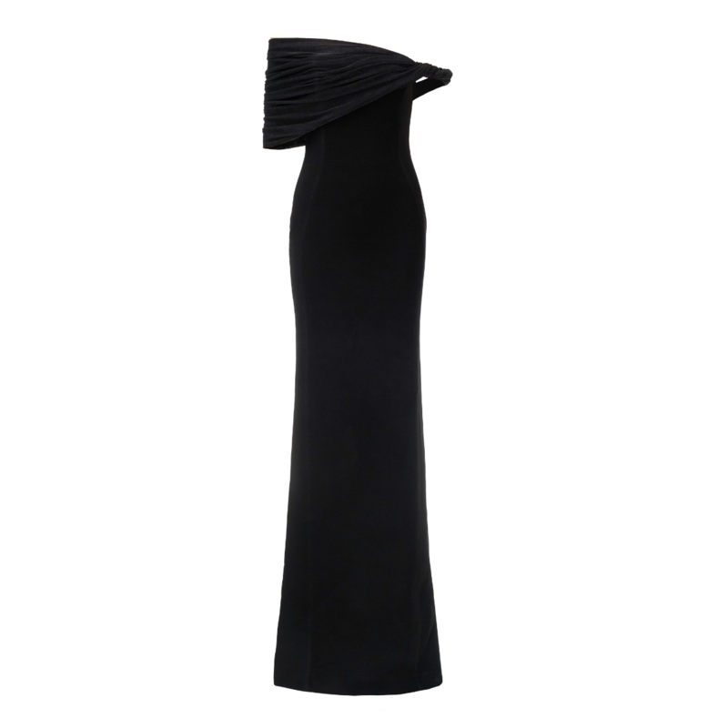 CALMING NOIR BLACK DRESS