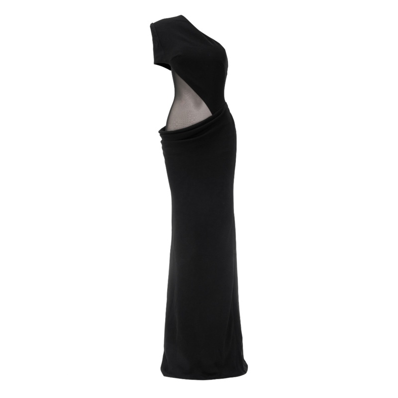 CALMING NOIR GOWN IN BLACK