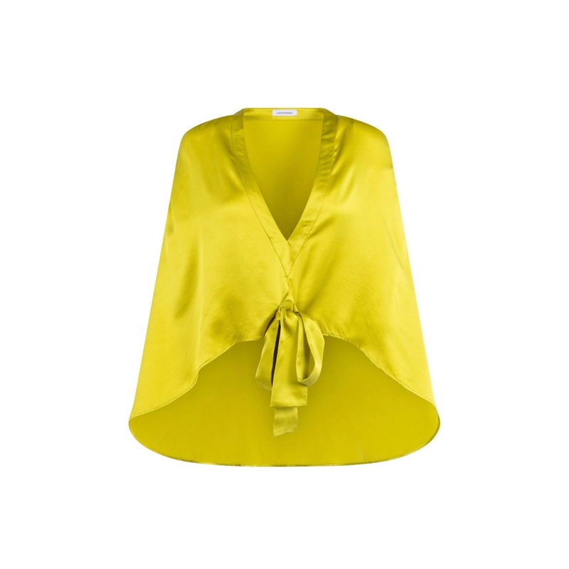 CAPE BLOUSE IN CITRINE