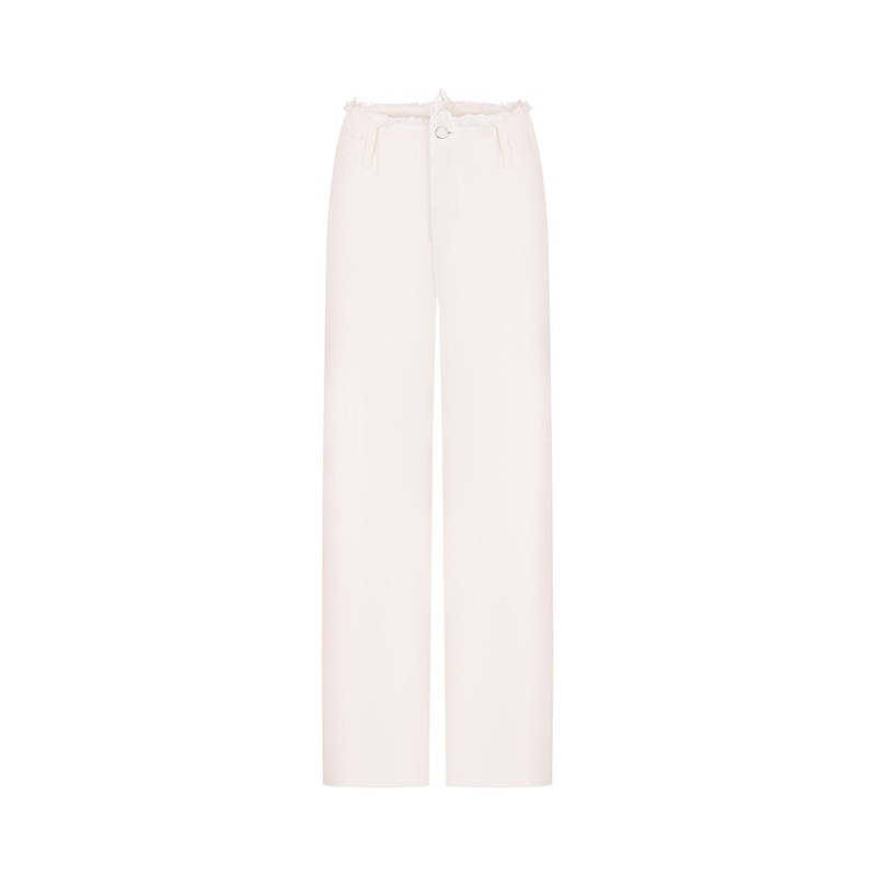 JEANS WITHOUT A WAISTBAND IN WHITE