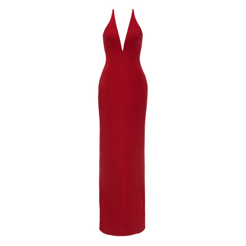 MELTING MAXI DRESS IN RED