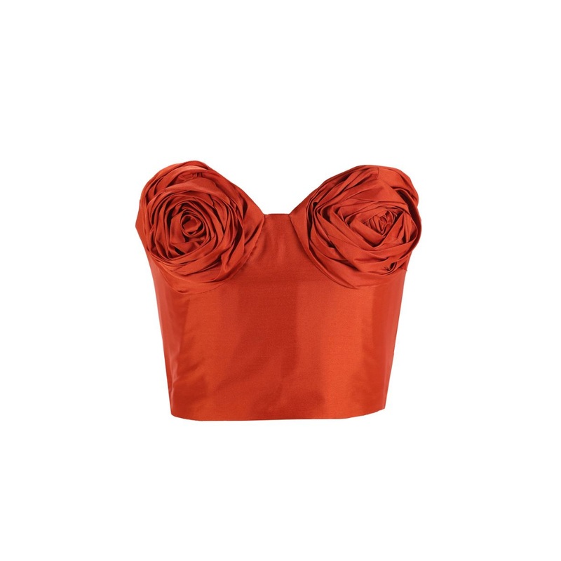 NEITH TOP IN TANGERINE