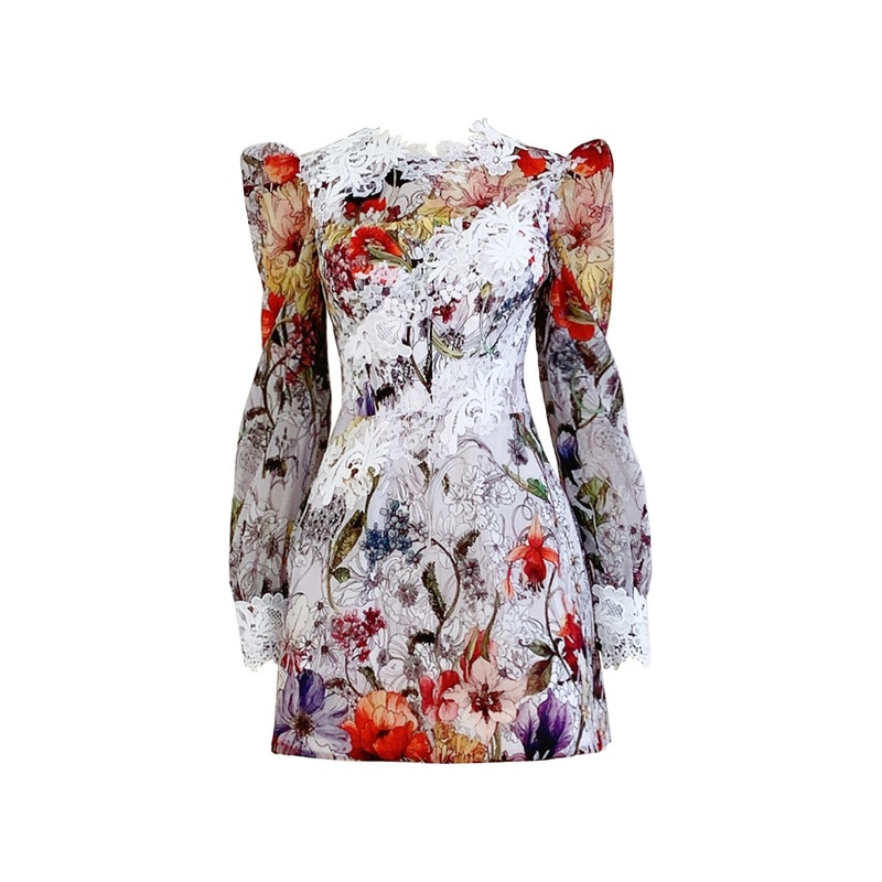 BLOOMING ELEGANCE MINI DRESS
