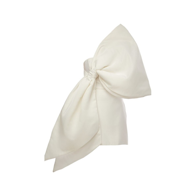 JOY WHITE MINI DRESS WITH HUGE BOW