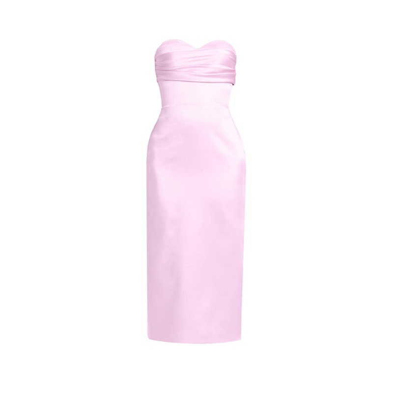 CAMILLA SATIN MIDI DRESS