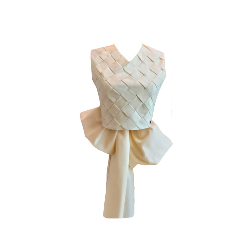 CECILIA WOVEN CROP TOP