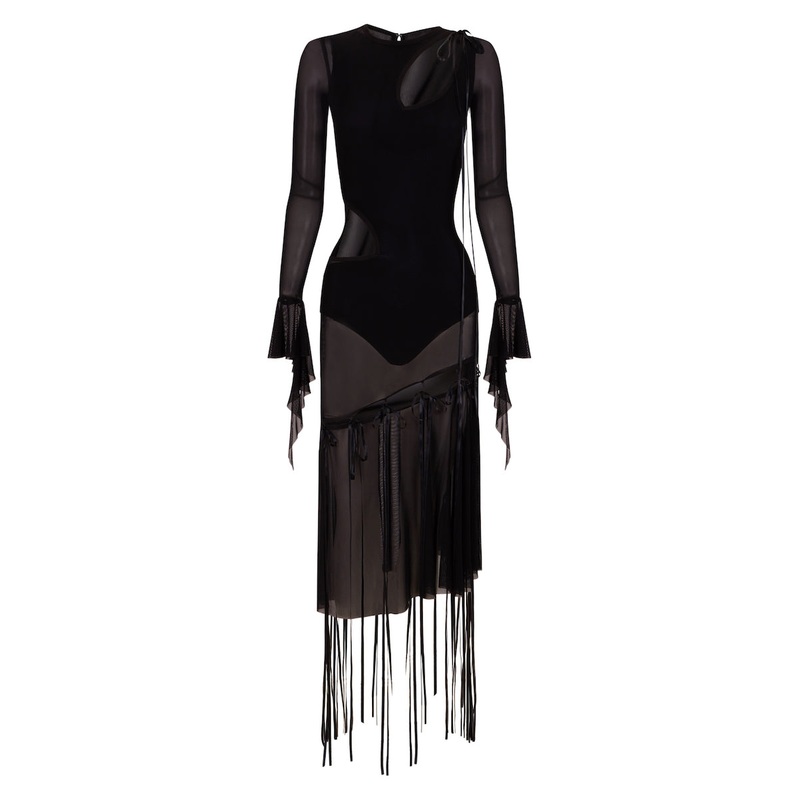 CUT-OUT LINGERIE DRESS