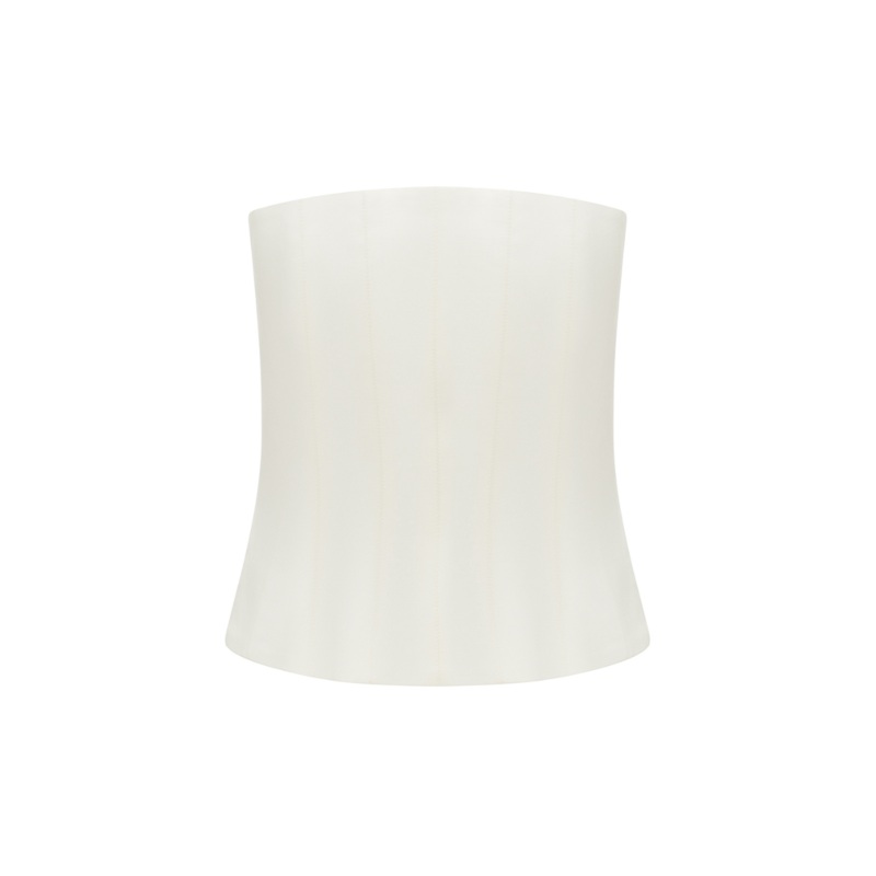 IVORY WOOL CORSET